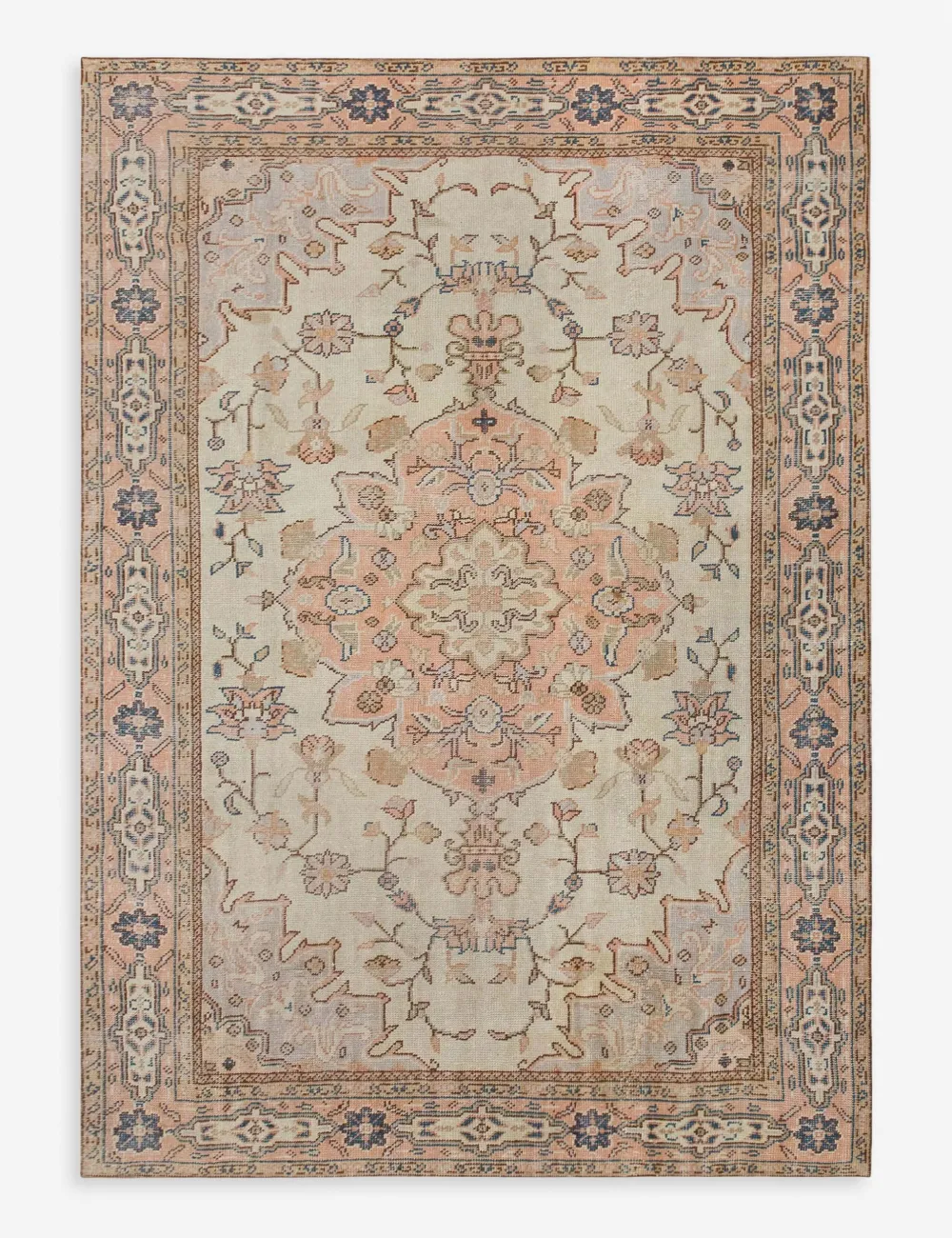 Rich Performance Turkish Inspired Hand Knotted Wool Area Rug