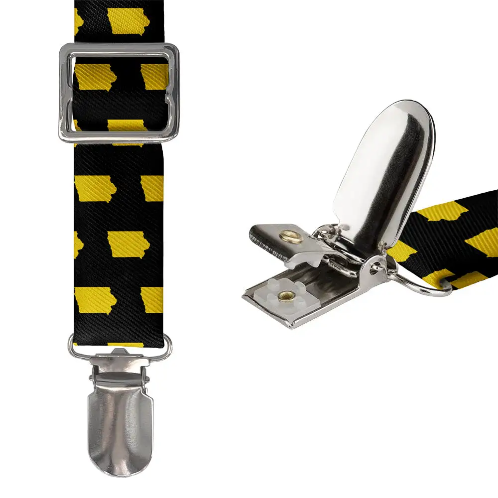 Crisp Graphic Motif Suspenders