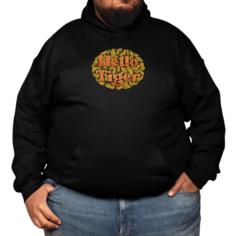 Men's Artistic Letter Graffiti Long-Sleeved Hooded Hoodie