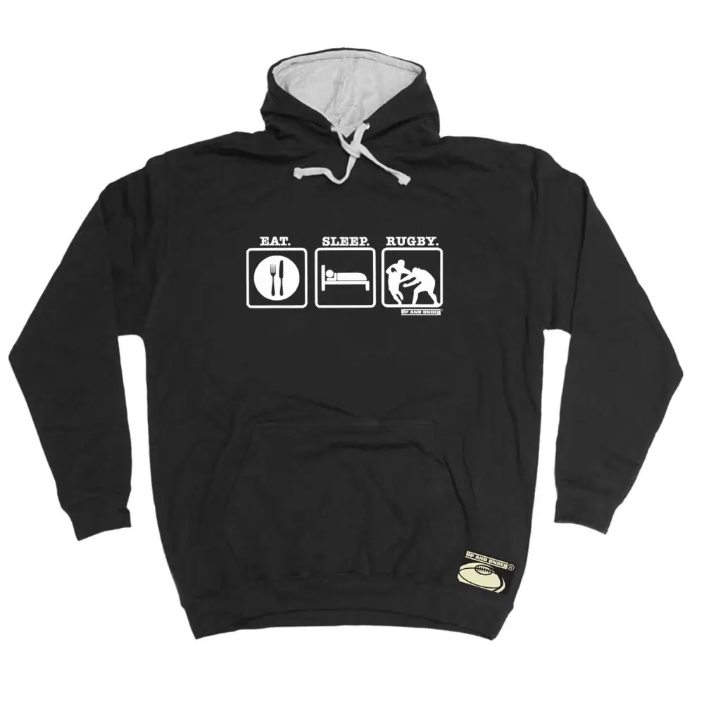 Rugby Routine Graphic Hoodie
