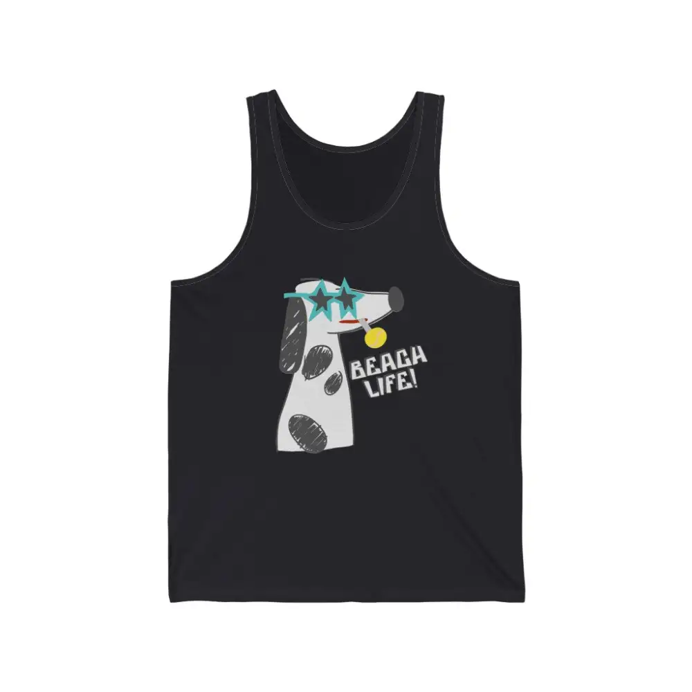 Beach Dog Graphic Tank Top