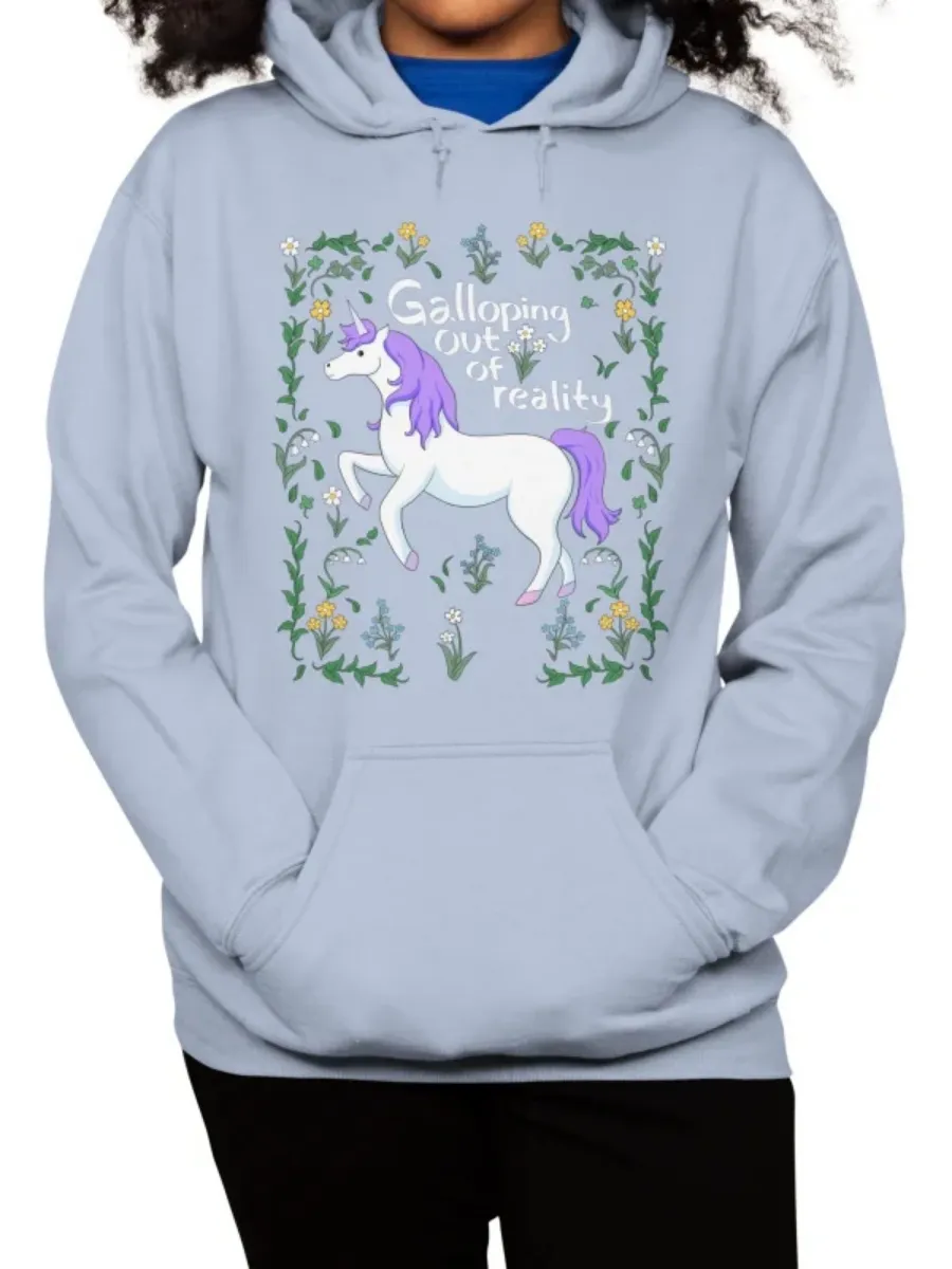 Cute Floral Unicorn Hoodie