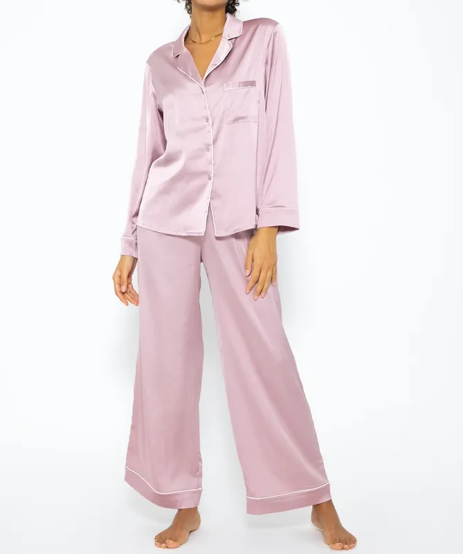 Pink Satin Everyday Pants