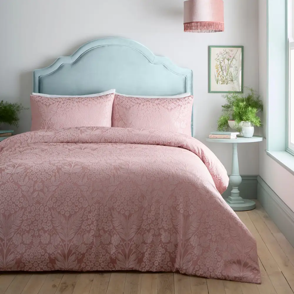 Modern Bedroom Reversible Floral Duvet Cover Set