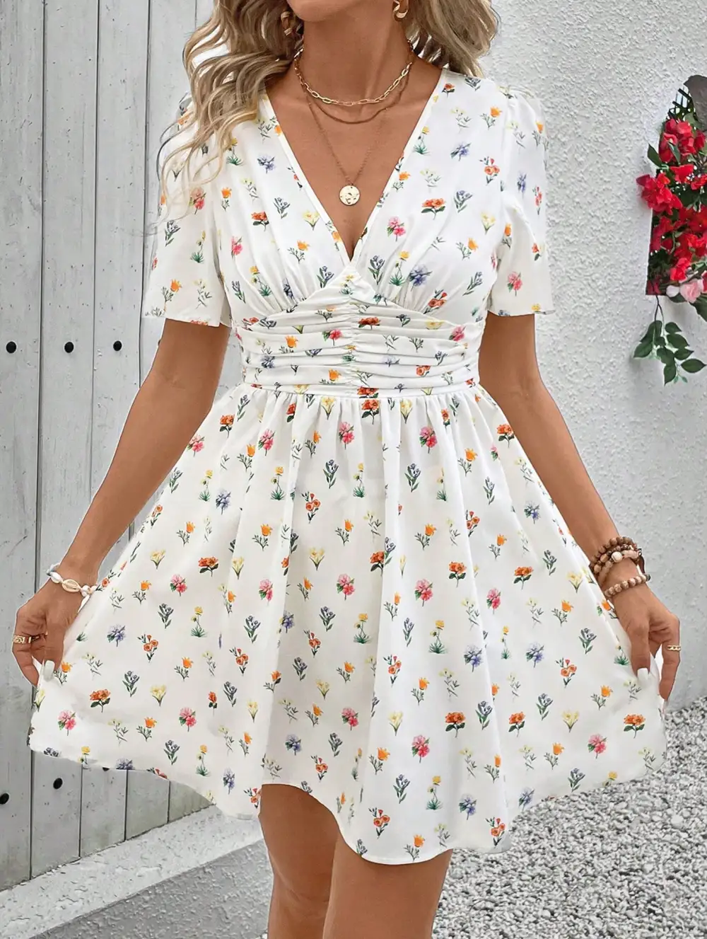 Short Sleeve Mini Dress