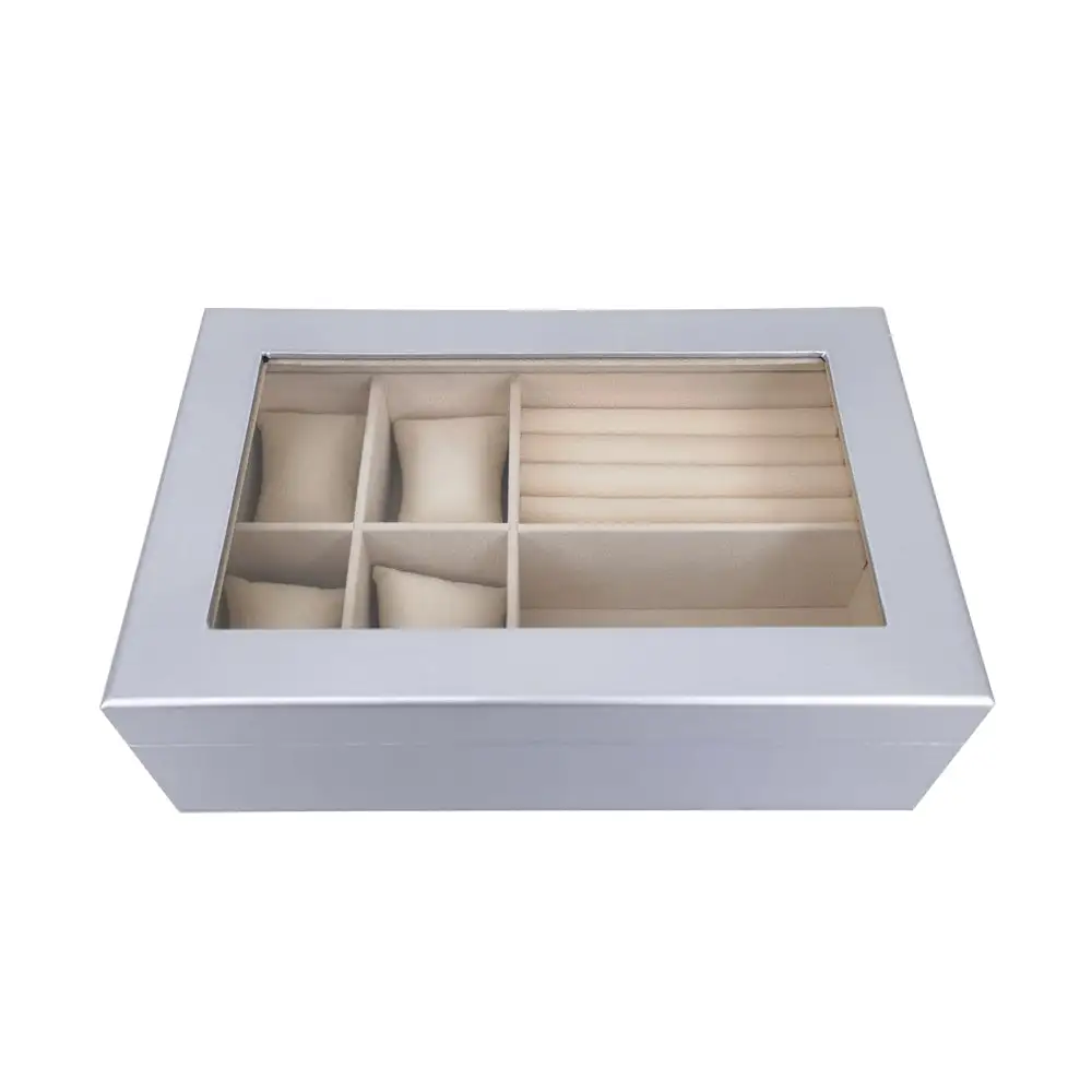 Kylie Glass Top Jewelry Box