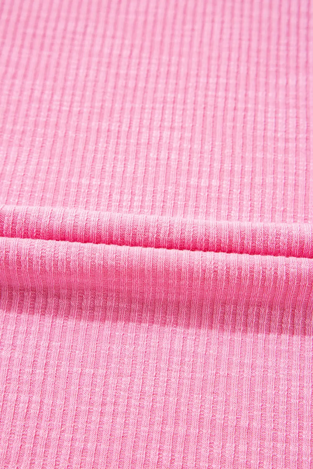 Striped Ruffled Ribbed Blouse