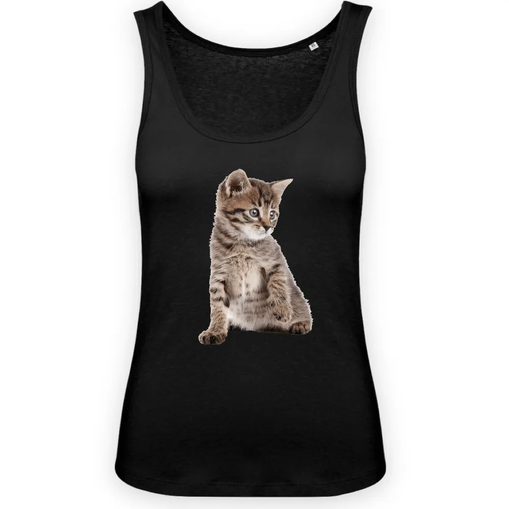 Kitten Smile Graphic Tank