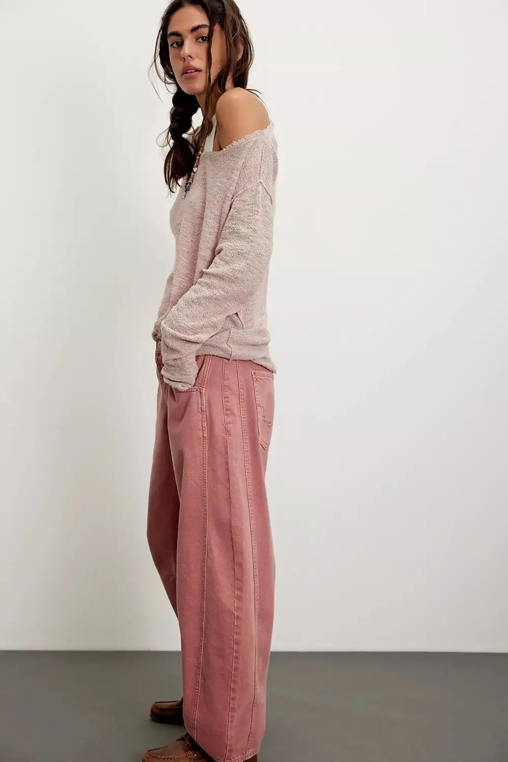 Luck Mid Rise Barrel Jeans Sunsetter