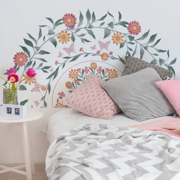 Boho Floral Wall Decals