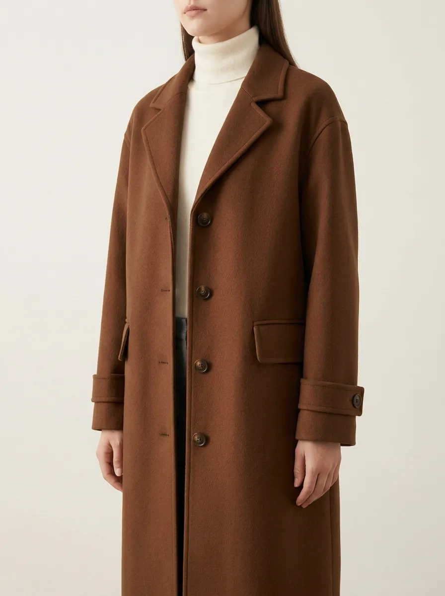 Weekend Wool-Blend Longline Outerwear Coat