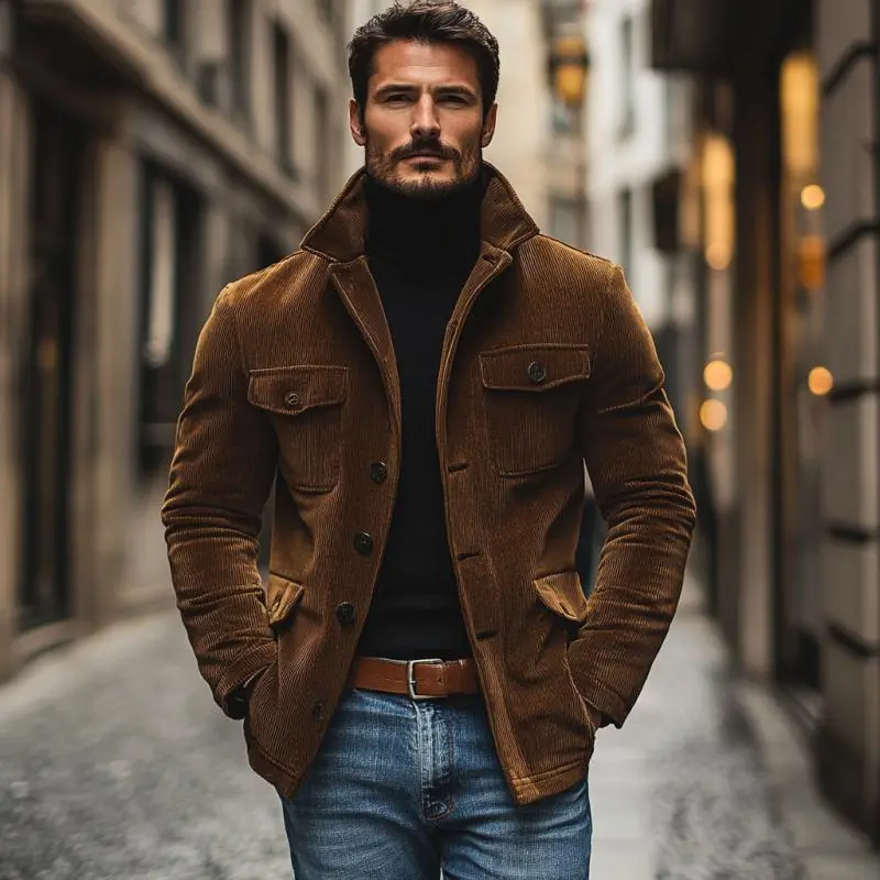 Corduroy Structured Utility Jacket