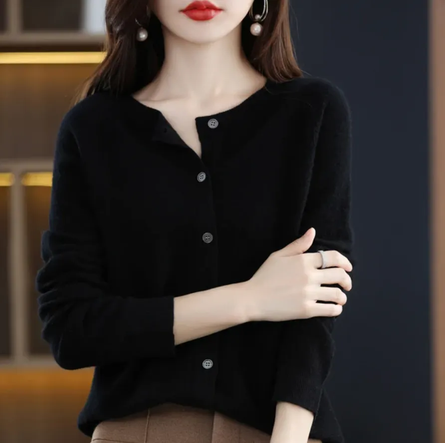 Lightweight Wool Cardigan