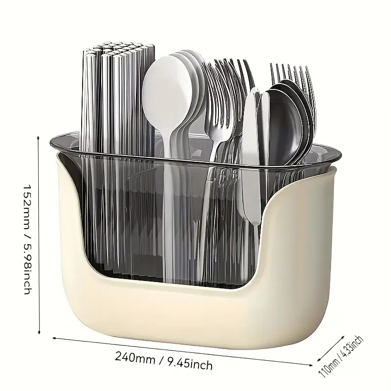 Sleek Cutlery Drying Container