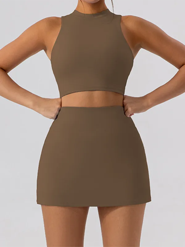 Collared Fitted Vest Top