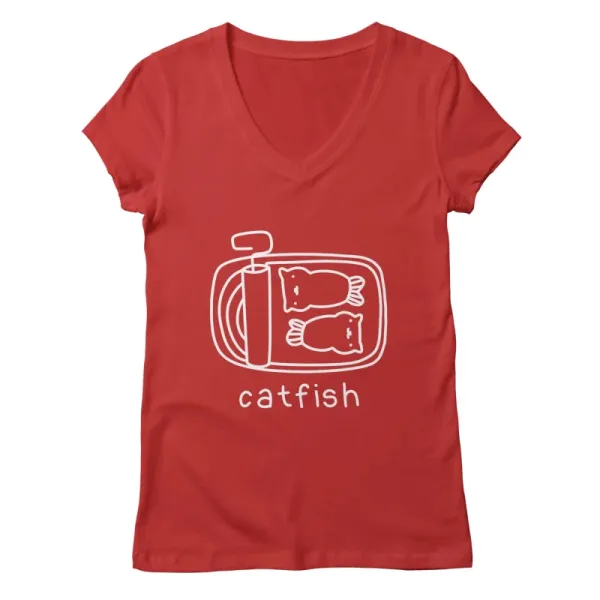 Catfish V-Neck Tee