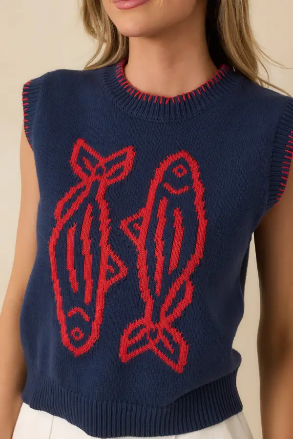 Knit Hooded Knit Sweater