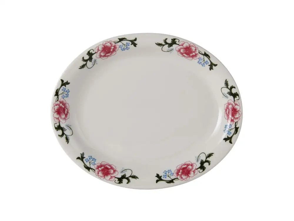 Floral Oval Platter