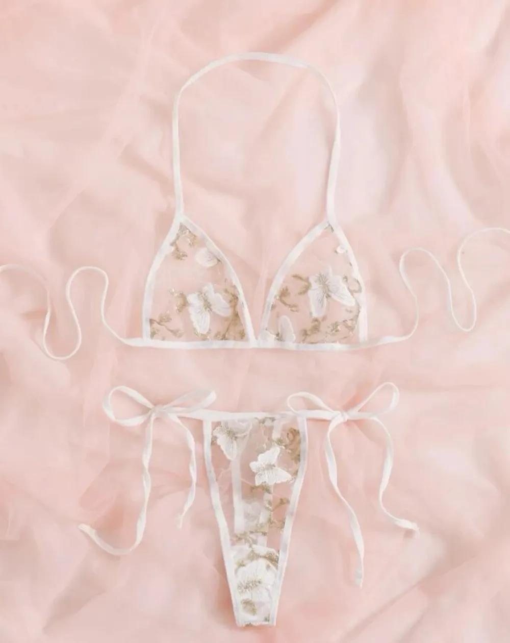 Butterfly Mesh Lingerie Set