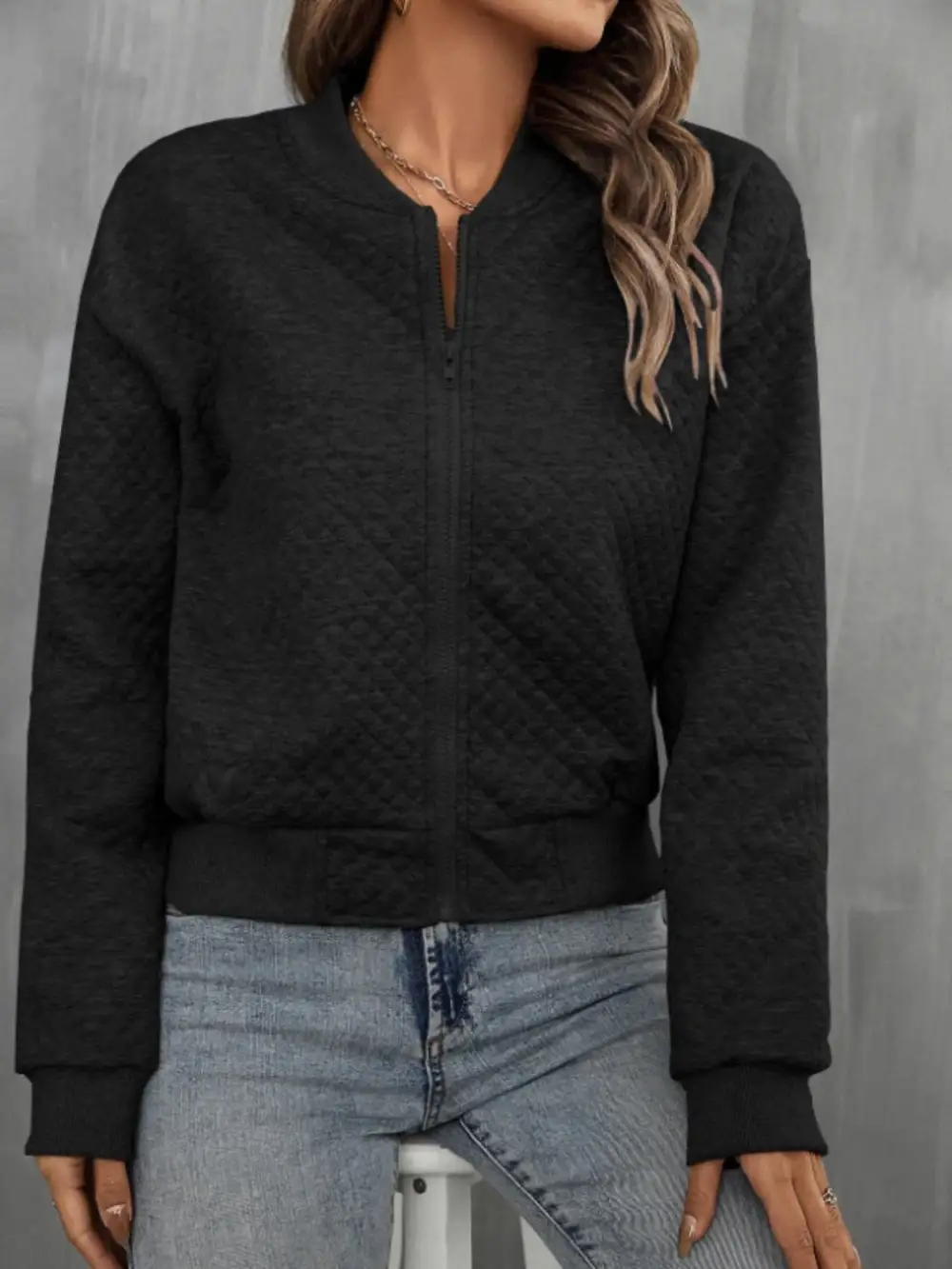 Refined Zip-Up Jacket