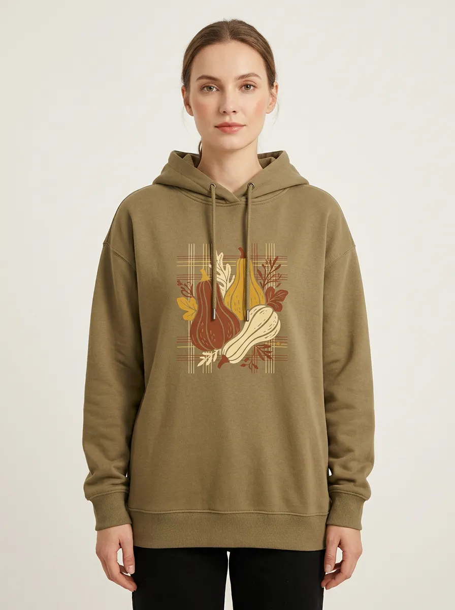 Women's Hooded Graphic Relaxed-Fit Sweatshirt