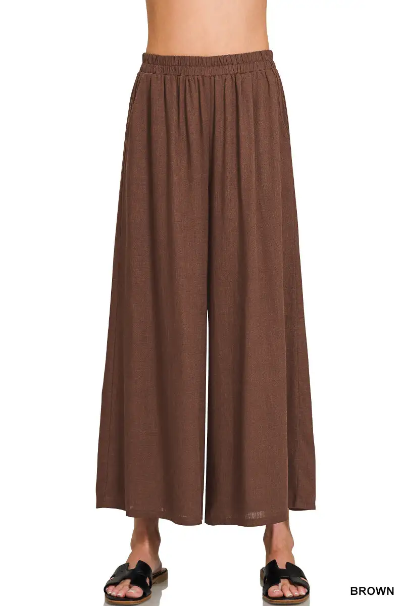 Linen Wide Leg Pants