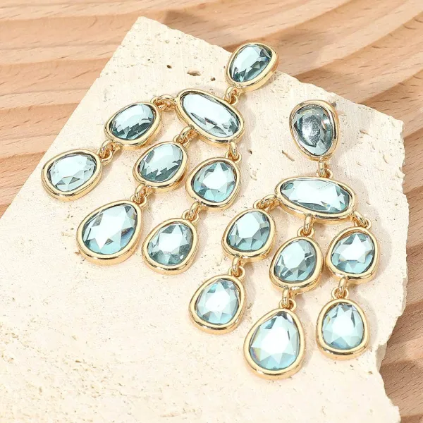 Crystal-Look Chandelier Earrings