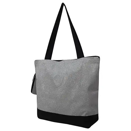 Relaxed Glitter Canvas Tote Bag