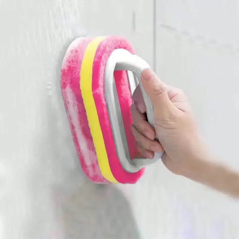 Heavy Duty Wall Scrub Sponge with Handle