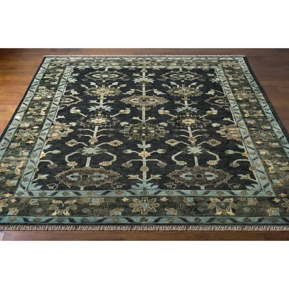 Hand-Knotted Wool Boho Carpet