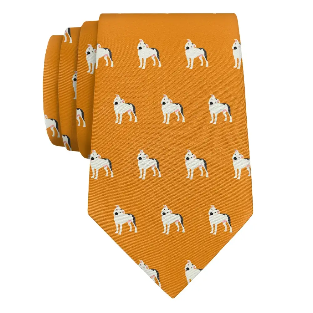 Pit Bull Dog Pattern Necktie