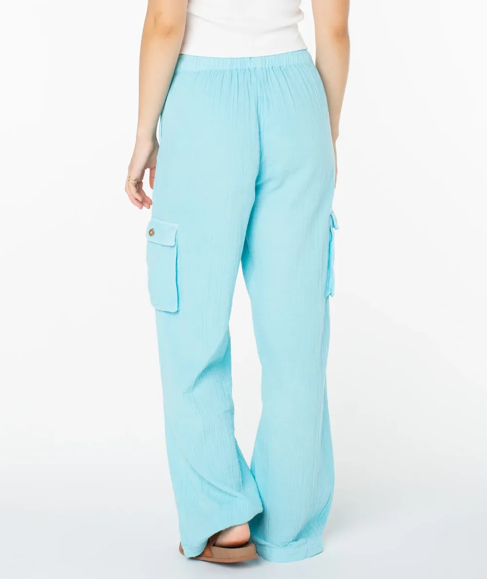 Drawstring Casual Pants With Double Pockets