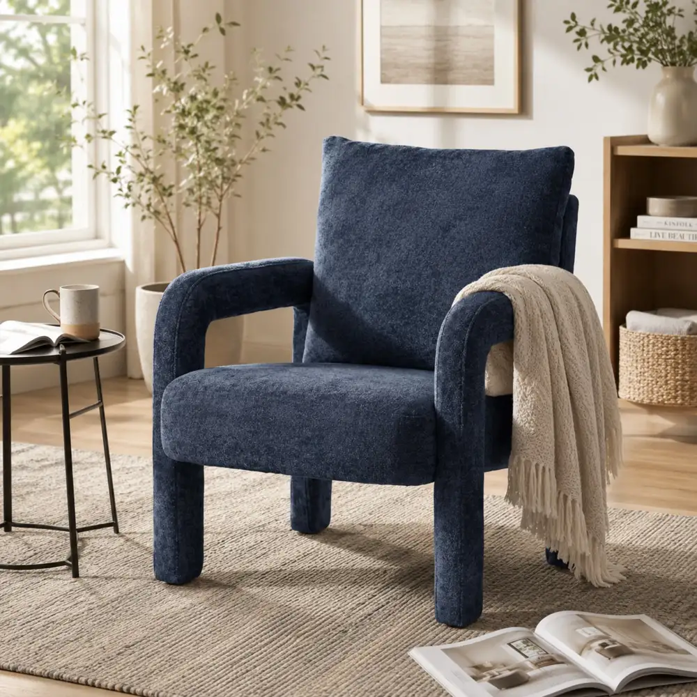 Living Room Home Lounge Chenille Armchair
