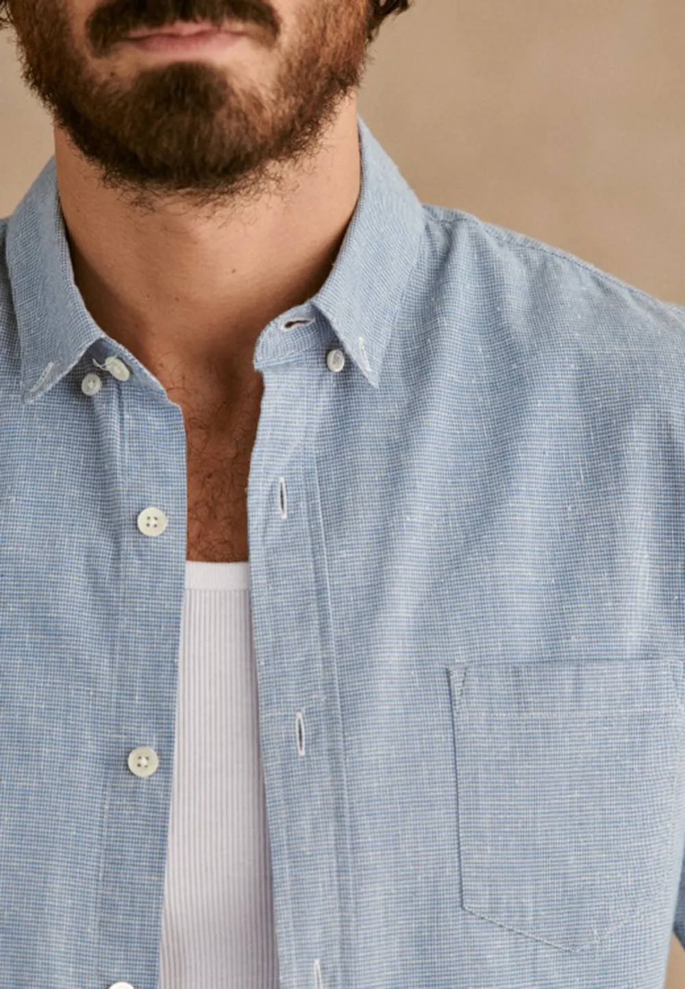 Light Green Houndstooth Pattern Button Up Shirt