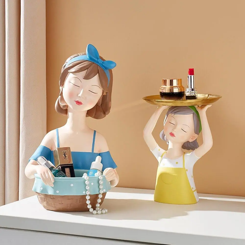 Girl Tray Storage Sculpture