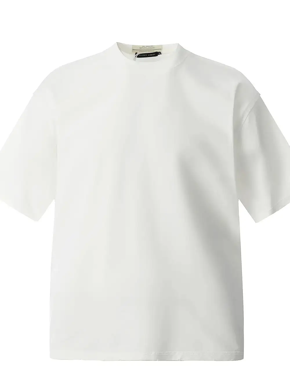Plain Front Crew Neck Short Sleeve Tee