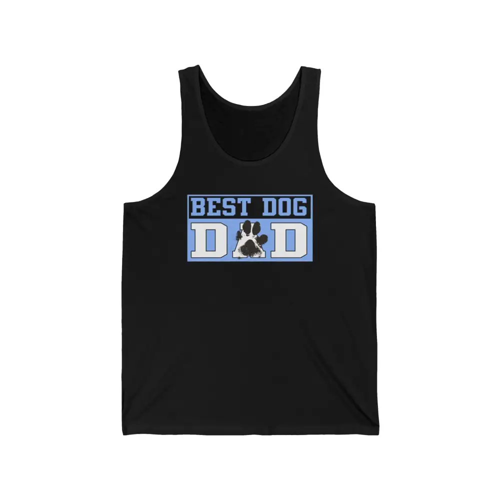 Dog Dad Paw Graphic Tank Top
