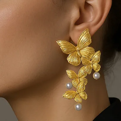 Lustrous Bohemian Accent Earrings