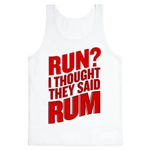 Rum Joke Graphic Tank Top