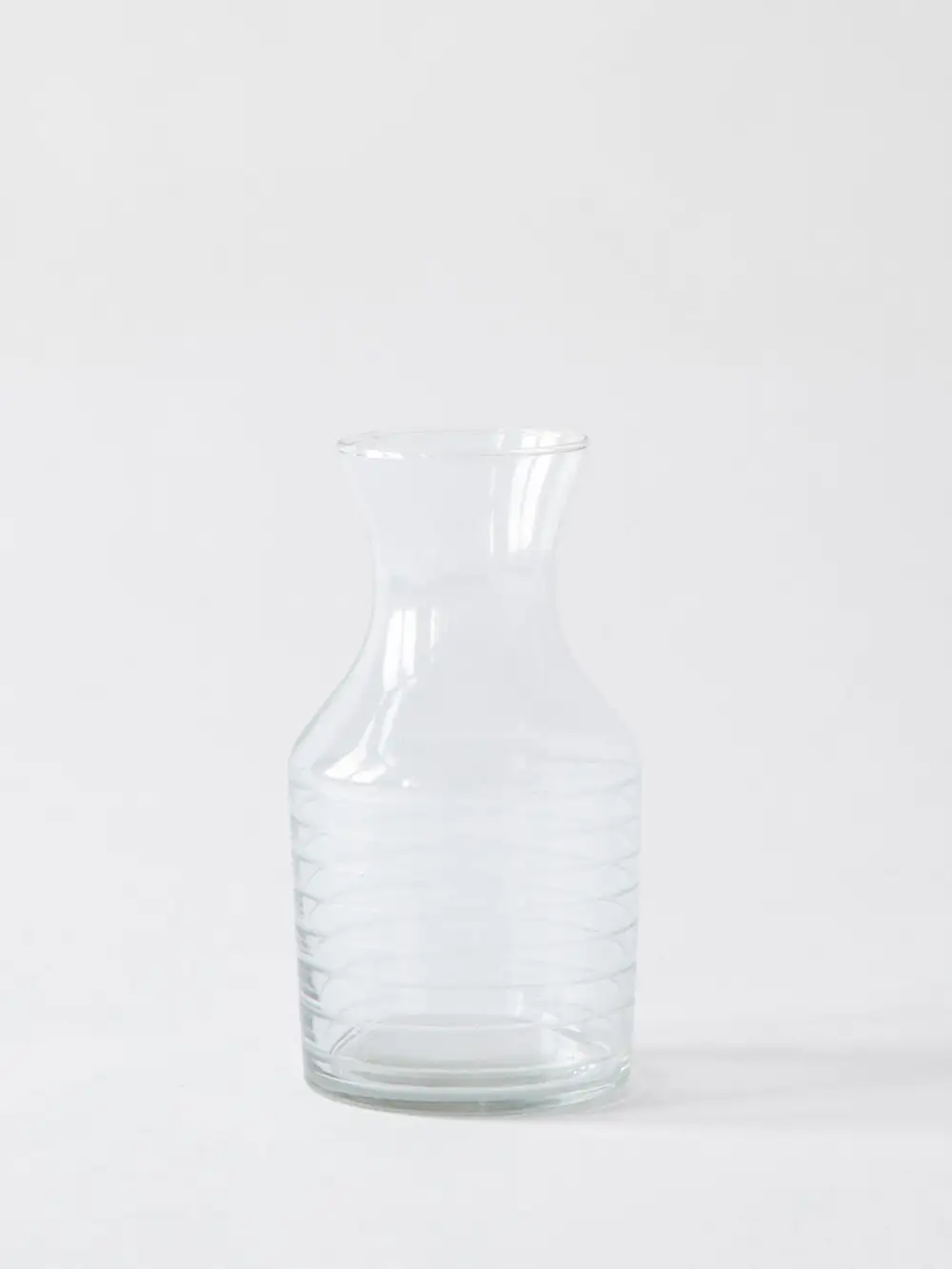 Striped Recycled Glass Table Carafe