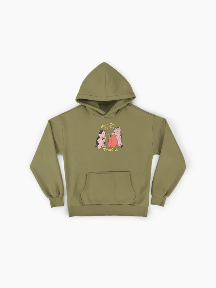 Here To Cause Trouble Premium Oversized Hoodie