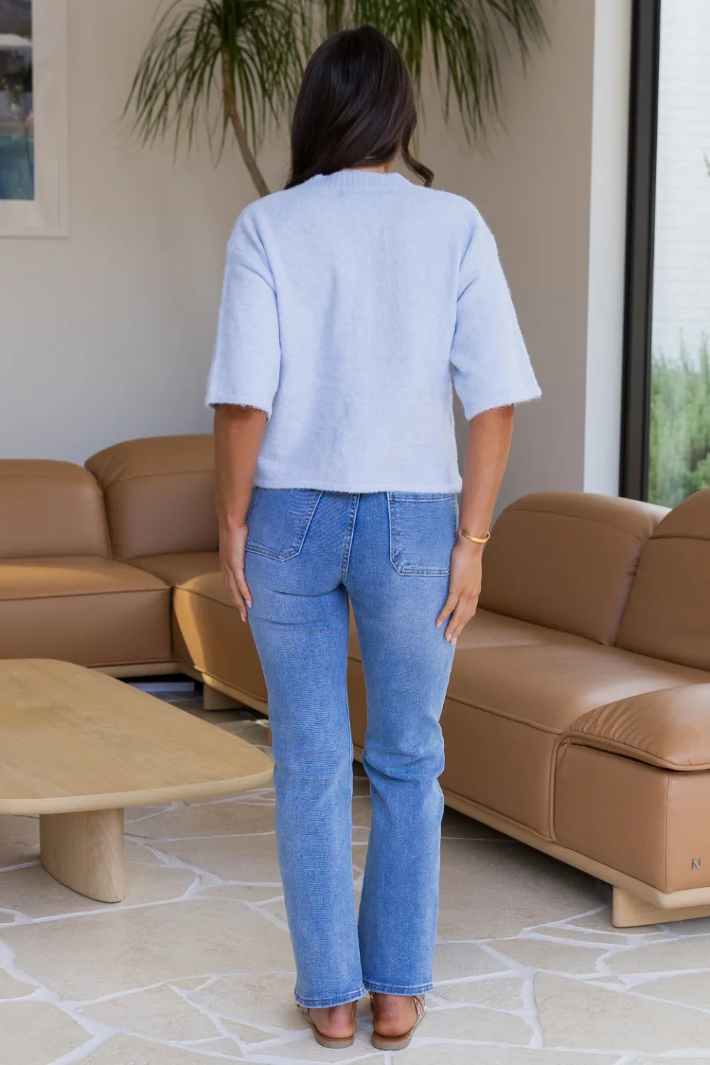 Short Sleeve Button Cardigan