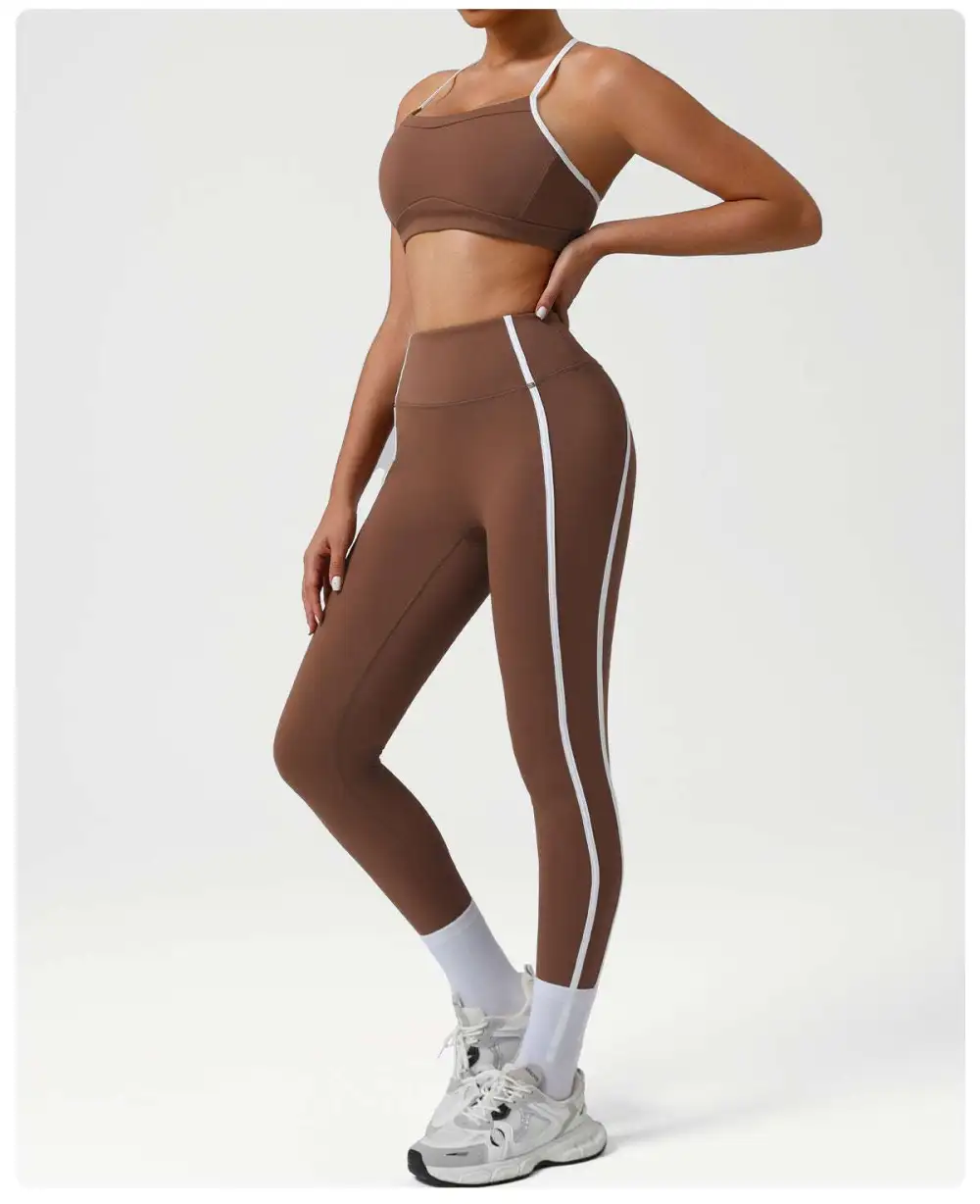 Contrast Trim Active Leggings