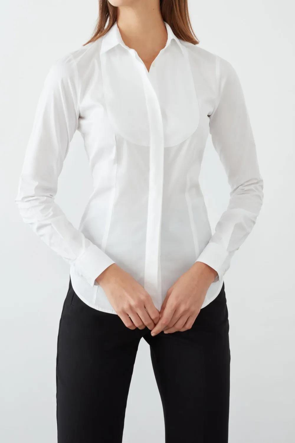 Refined Poplin Stretch Women Shirt