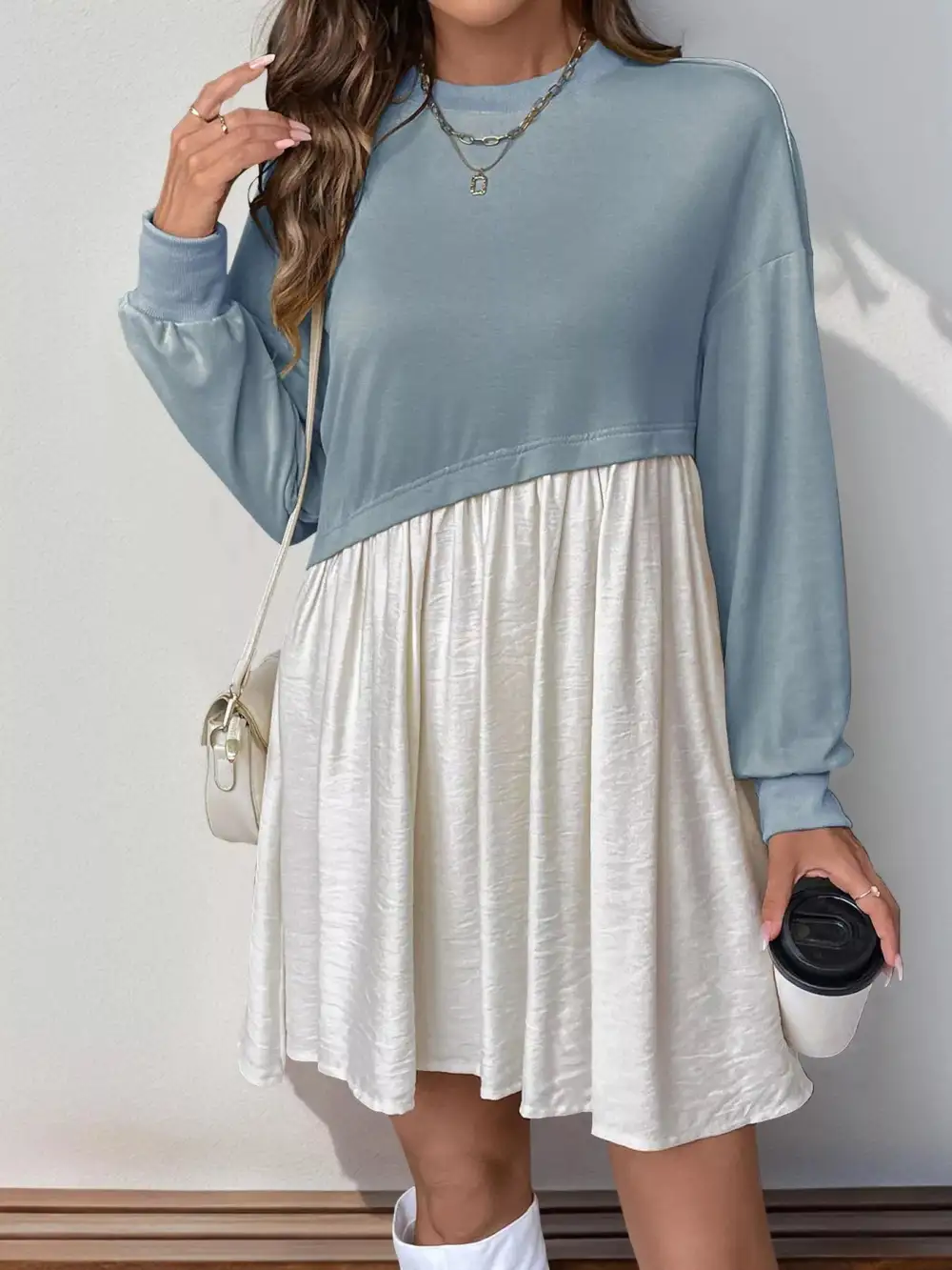 Classic Ruched Casual Dress