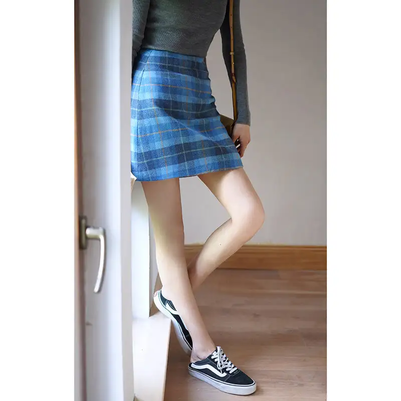 Chic Utility Mini Plaid Skirt