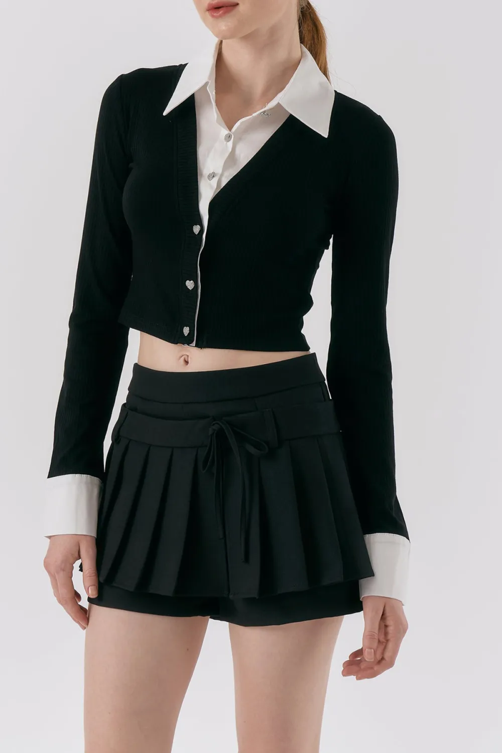Layered Effect Knitted Top