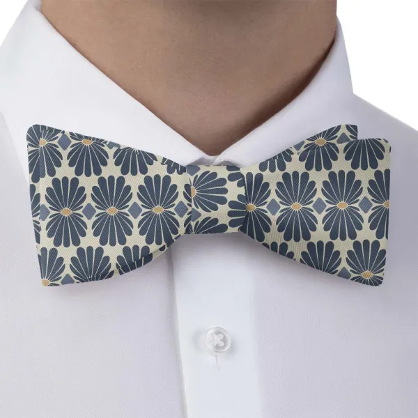Nouveau Floral Motif Bow Tie