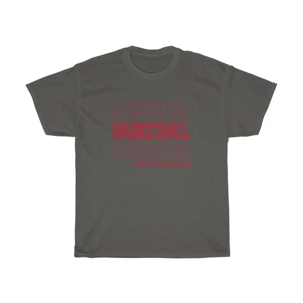 Basketball Arkansas in Modern Stacked Lettering