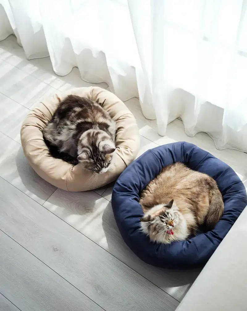 Round Cooling Pet Lounge Bed